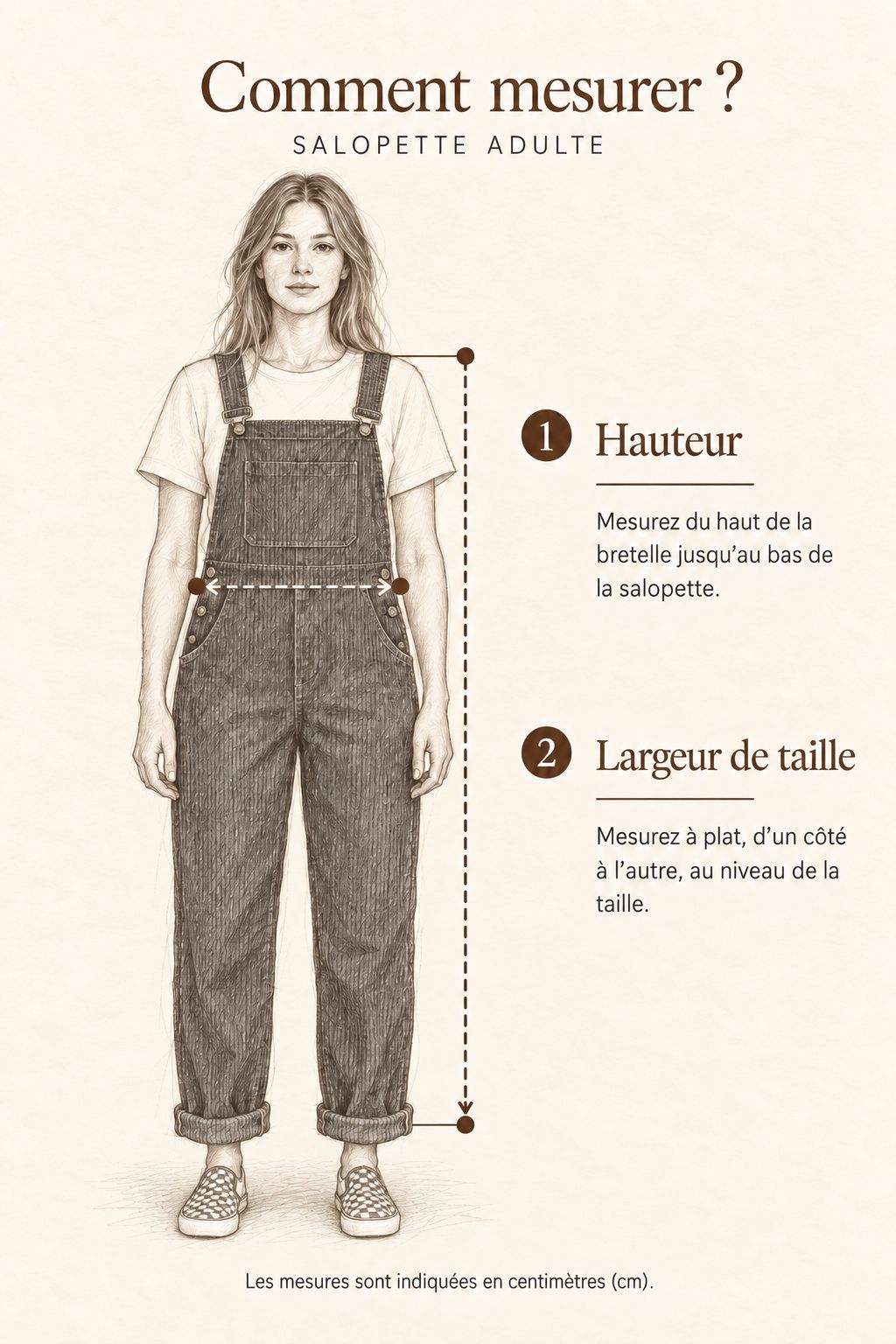 Comment mesurer — Salopette Juliette